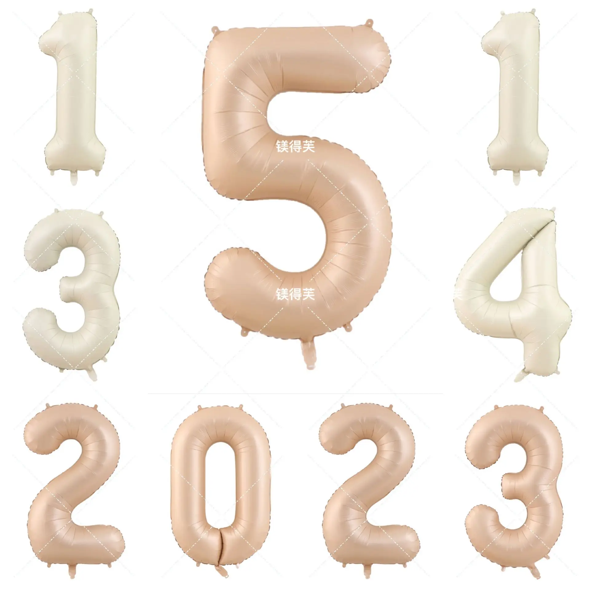 

1 шт. 32 дюйма крем/карамельный цвет 1-9 цифровой воздушный шар первый день рождения украшение для вечеринки «сделай сам»