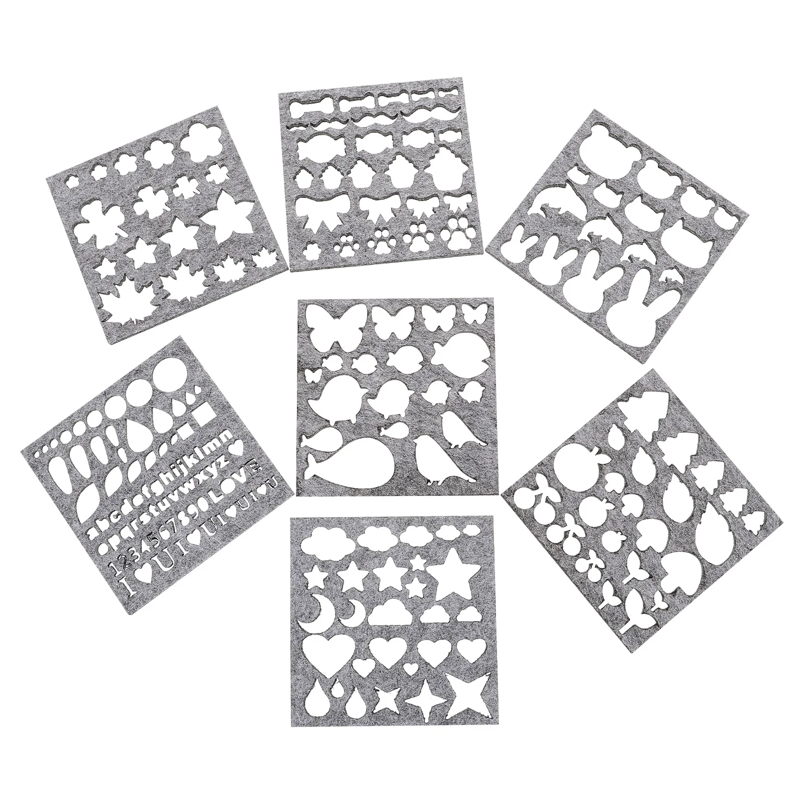 

Felt Needle Felting Stencil Diy Craft Templates Tool Embroidery Hand Wool Sewing Craftspattern Woolen Board Lovely Shape Multi