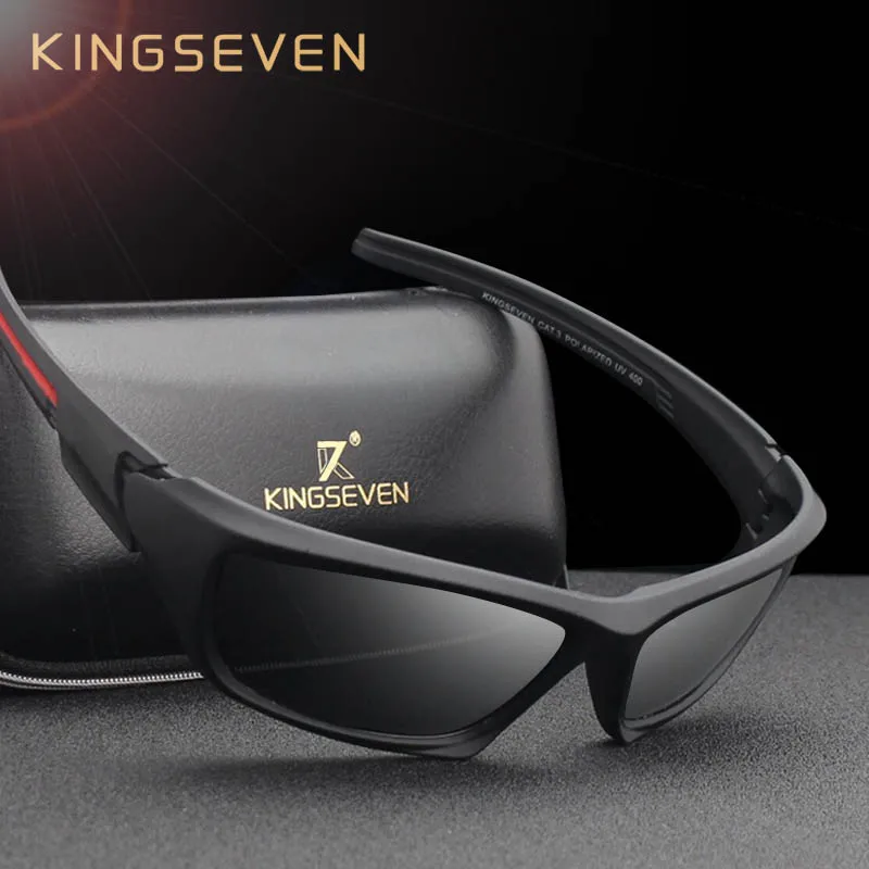 

KINGSEVEN Brand 2023 Men's Polarized Sunglasses TR90 Frame Night Vision Mirror Eyewear Sun glasses Men Goggle lunette de soleil