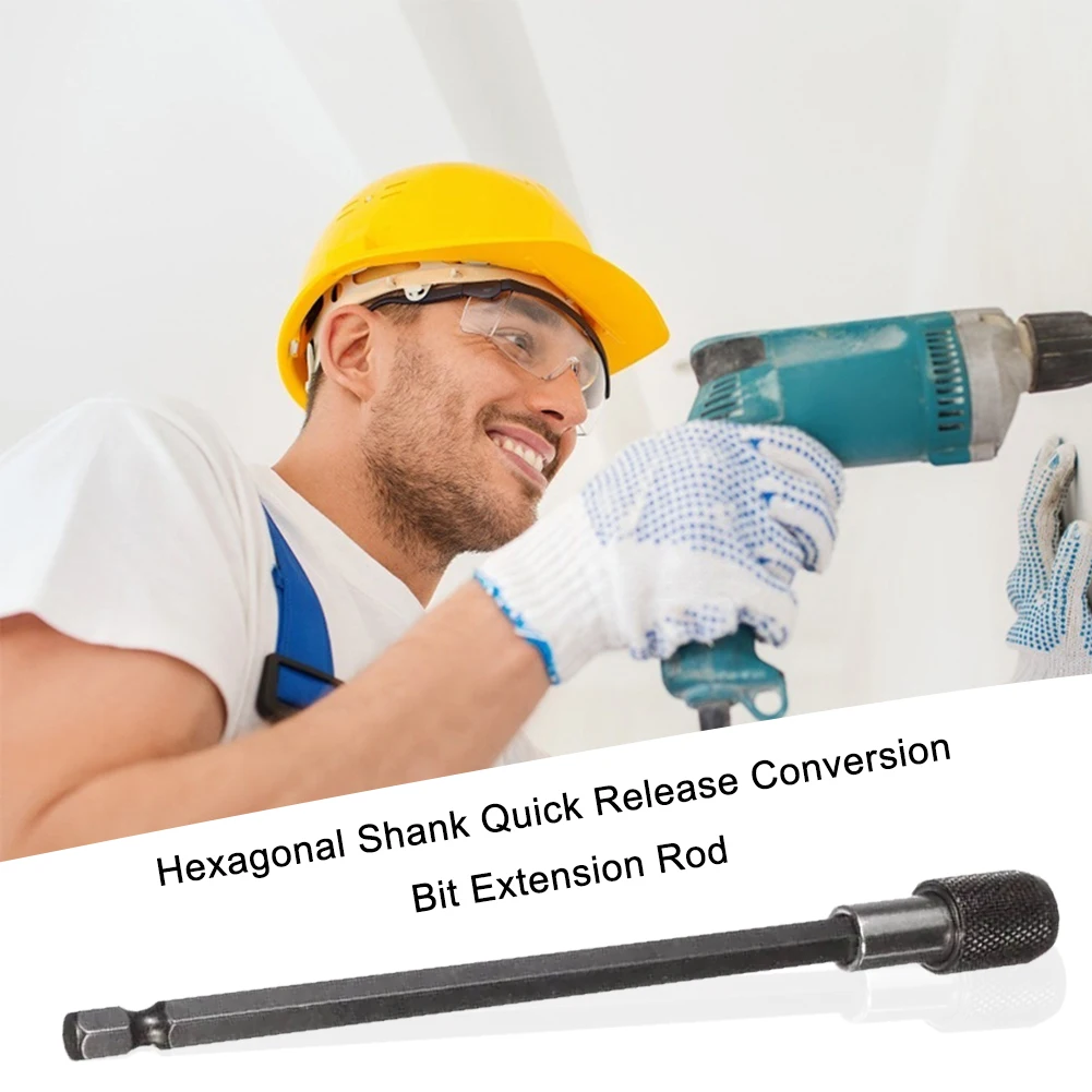 

1/4 Hex Shank Bit Holder Extension Screwdriver Connection Rod Magnetic Adapter Strong Toughness Metal Portable Supply