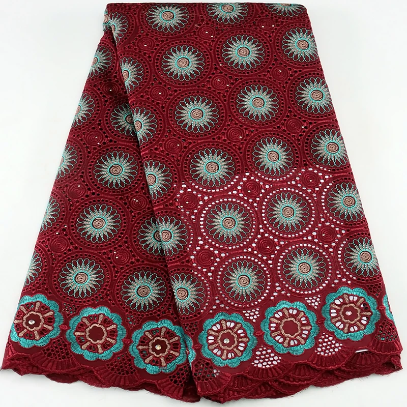 Новейшая швейцарская вуаль кружева в Швейцарии Высококачественная африканская