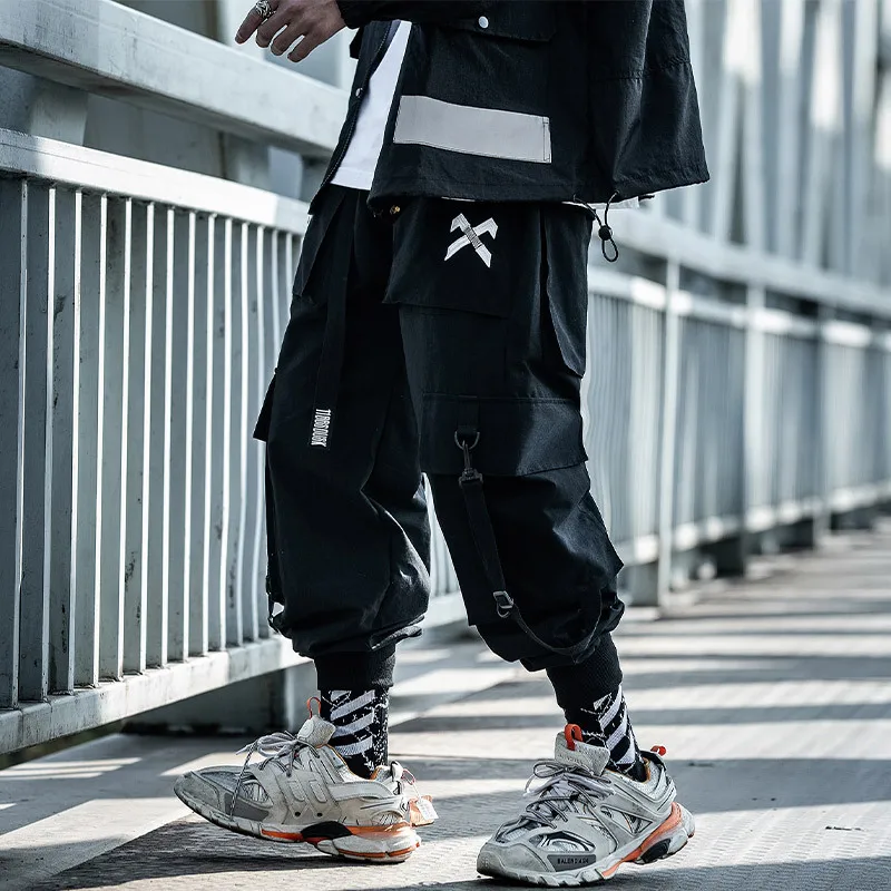 Fashion Men Jogger Pant Hip Hop Streetwear Sweatpants Trousers Tactical High Quality Mens Pants Techwear Cargo Pants Men Clothes