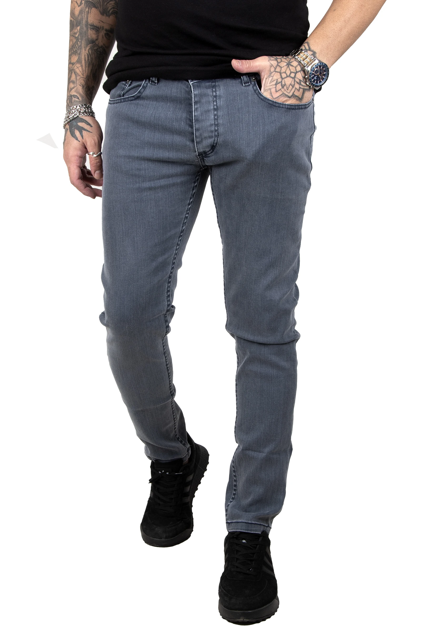 DeepSEA Lycra Slim Fit Men 'S Jeans Pants 2305345