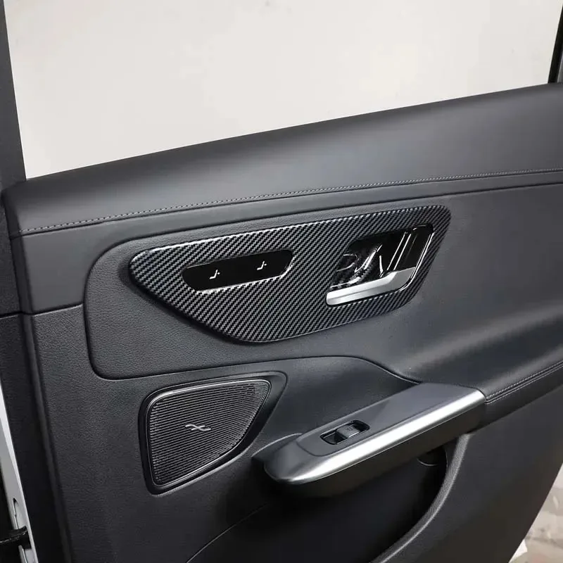 Фото Для Mercedes-Benz C-класса GLC W206 X254 2022-2026: накладки на внутренние дверные панели из АБС-пластика под карбон, аксессуары для интерьера автомобиля №4