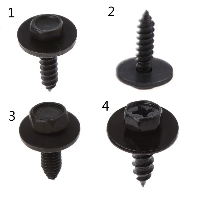 

10PCS Universal Hex Screws Self Tapping Tapper Screw for Various Car Vehicle Models Kit Accessories