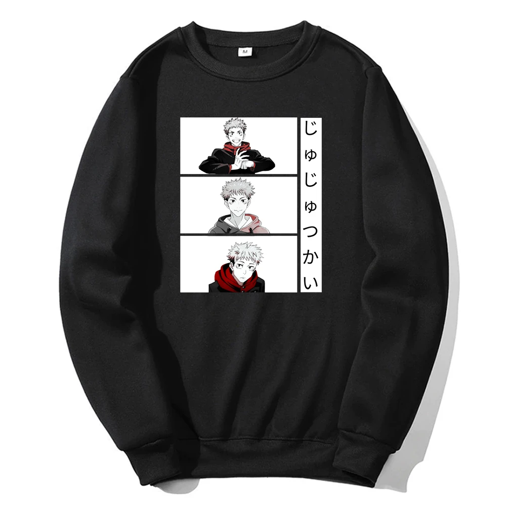 

Jujutsu Kaisen Sweatshirts Ryomen Sukuna Autumn Men's Fleece Printing Hoodies Fashion Itadori Yuji Anime Man Hip Hop Streetwear