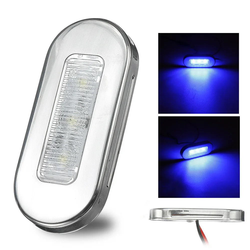 

With Chrome Marker Light Yacht 12V 12V DC Accessories LED Courtesy Lamp