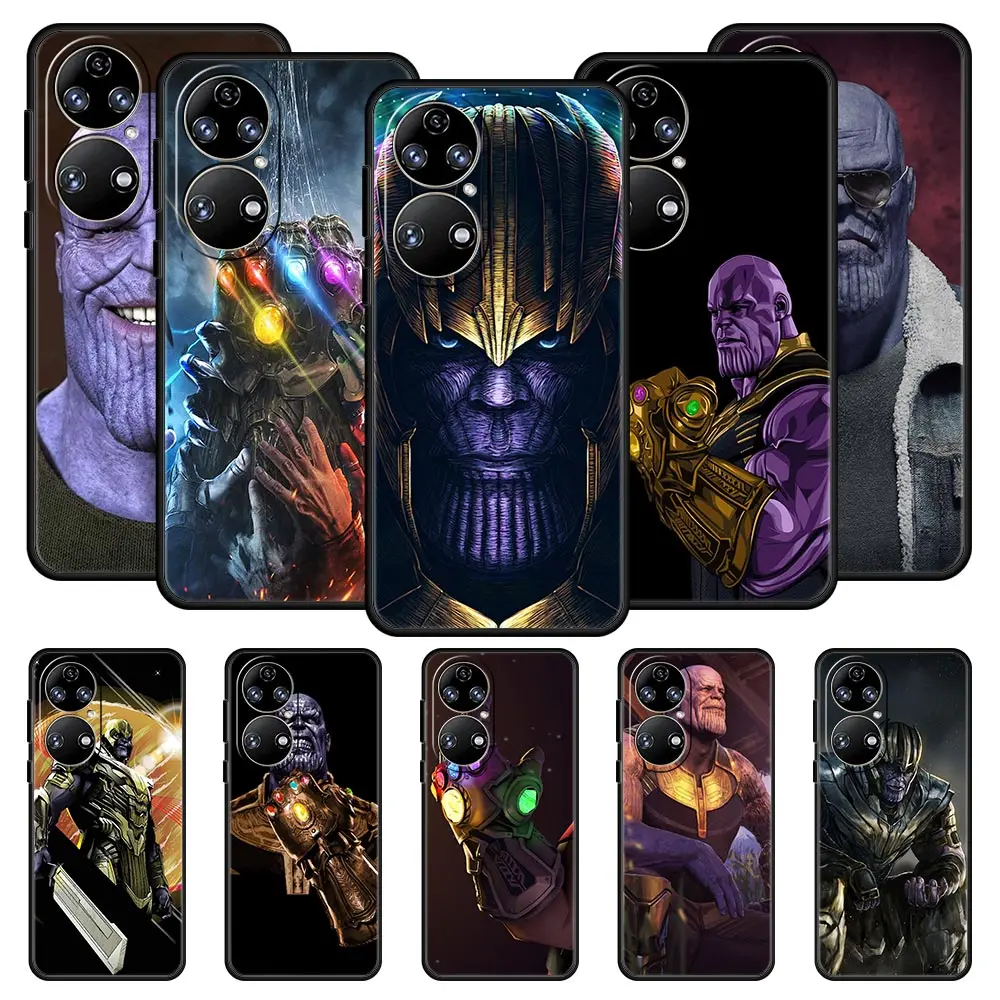 

Cartoon Spiderman Thanos Man Phone Case For Huawei P50 P30 Pro P20 P40 Lite E P Smart Z 2021 Y6 Y7 Y9 2019 Y6p Y9s Y7a Cover