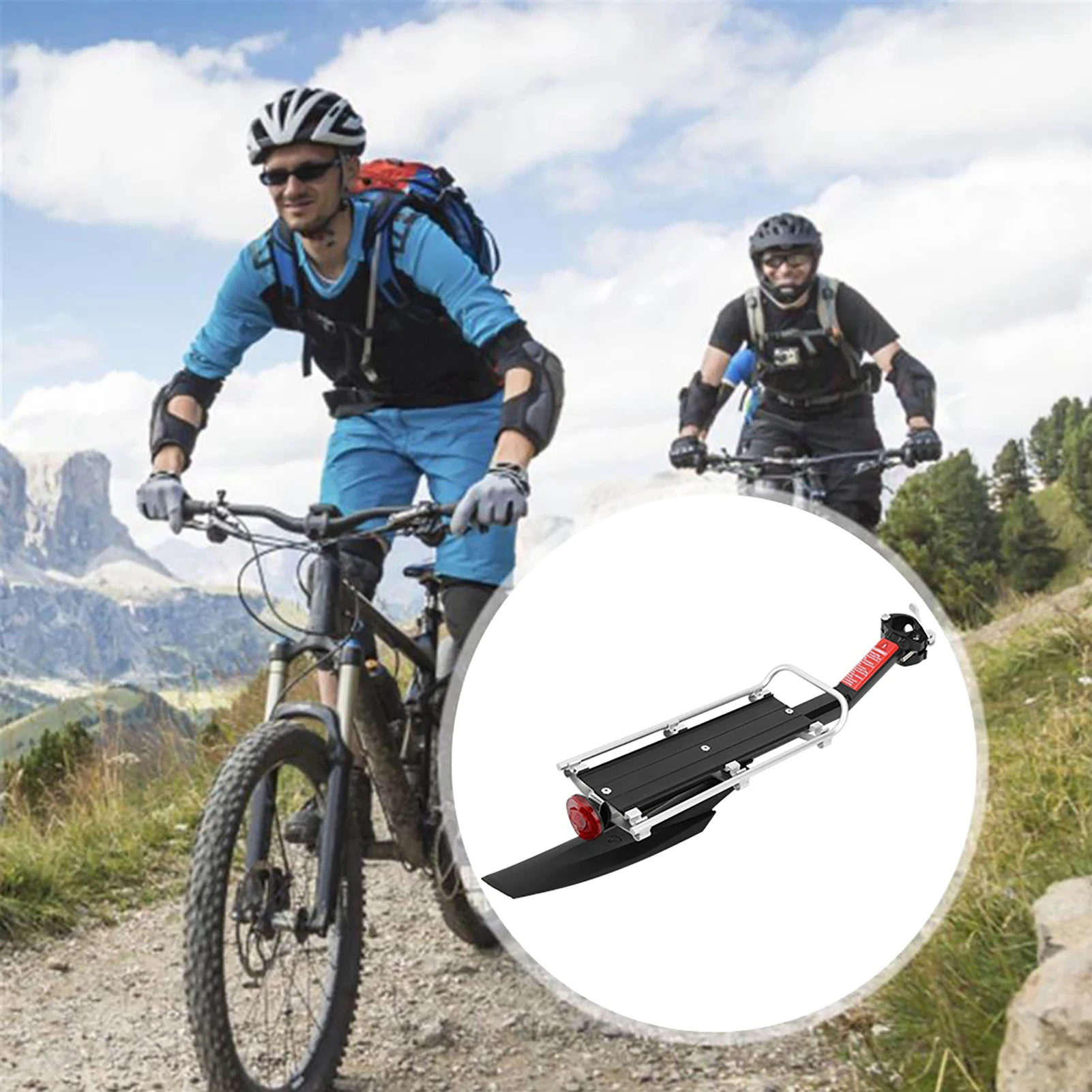 Задний багажник для велосипеда из алюминиевого сплава. Быстросъемный задний