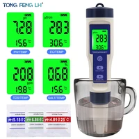 5 in 1 digital temperature meter tdsecphsalinity water quality monitor tester for pools drinking water aquariums