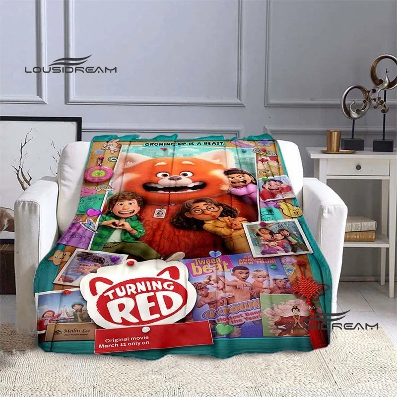 

Милое креативное красное одеяло с поворотом Фланелевое пушистое Флисовое одеяло из мультфильма для детей и взрослых подарок Диван для путе...