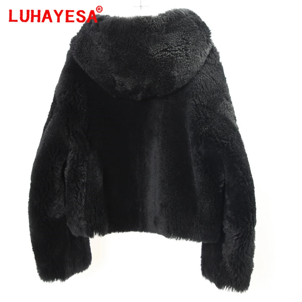 Женская куртка из овчины монгольской базары Повседневная зимняя одежда