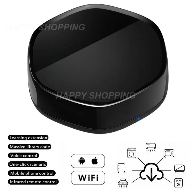 

Tuya Smart Home Zigbee 3.0 Multi-function Gateway Hub Ble Mesh WiFi IR Wireless Remote Controller for Alexa Google Smart Life