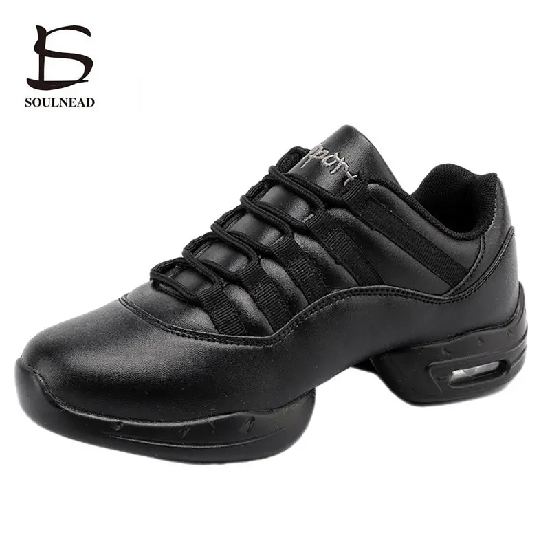 Women's Modern Jazz Dance Shoes Ballroom Girl's Soft Outsole Sports Feature Fitness Practice Dancing Shoes Ladies Dance Sneakers
