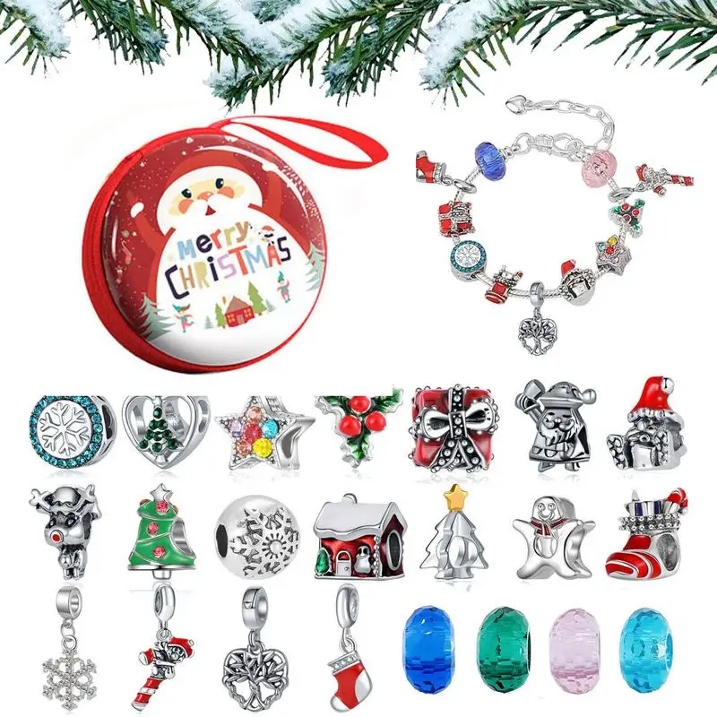 

Christmas Countdown Bracelet Decorative And Creative DIY Bracelet For Christmas Christmas Gifts For Girlfriends Daughters Wives