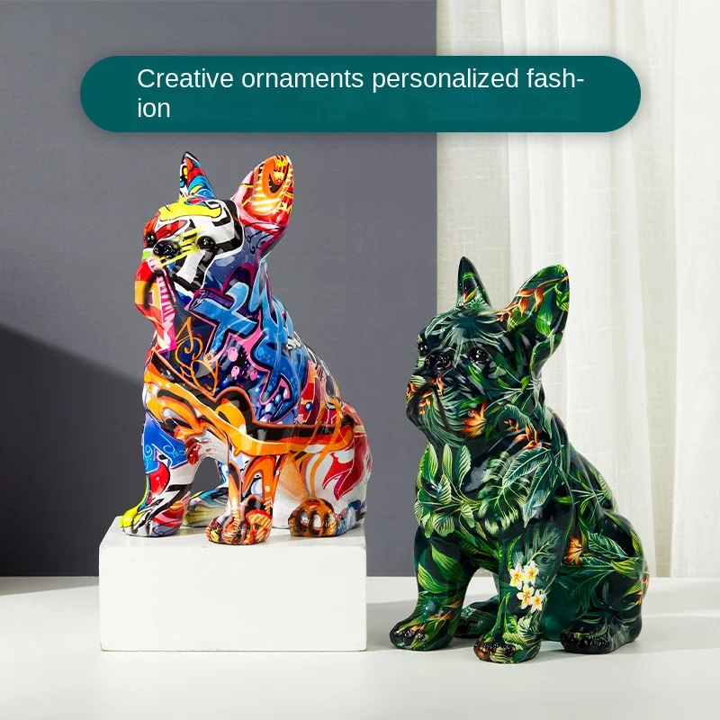 

Affordable Luxury Fashion Cross-Border Supplies Colorful Dog Ornaments Home Hallway Office Desk Surface Panel Decoration Results