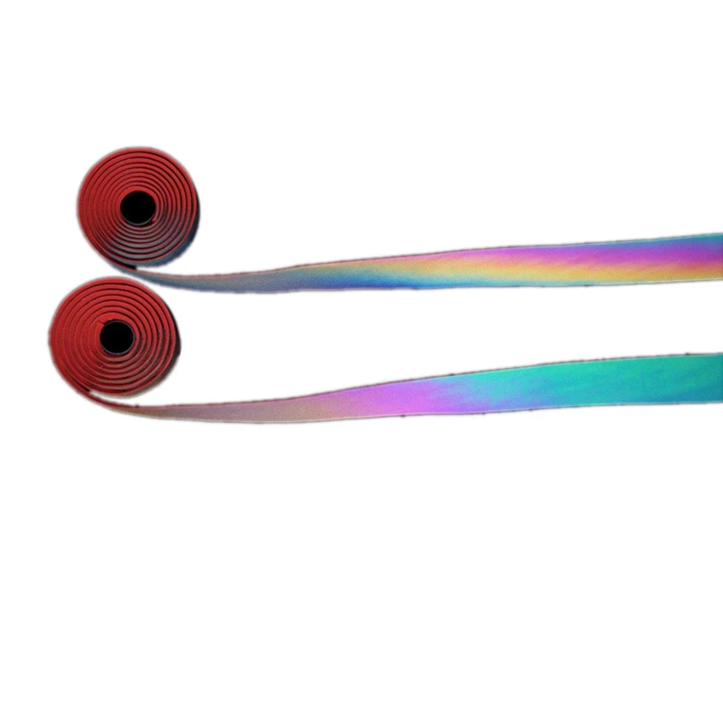 

PU+EVA Cycling Bike Bicycle Handlebar Tape Belt Dimming Reflective Band Strap Belt With Gradient Color Changing Belt