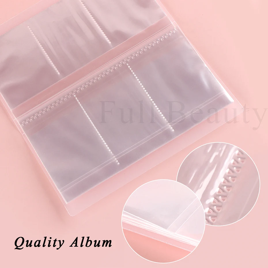 84 слота Наклейка для ногтей Слайдер Книга хранения Французские наклейки сбора