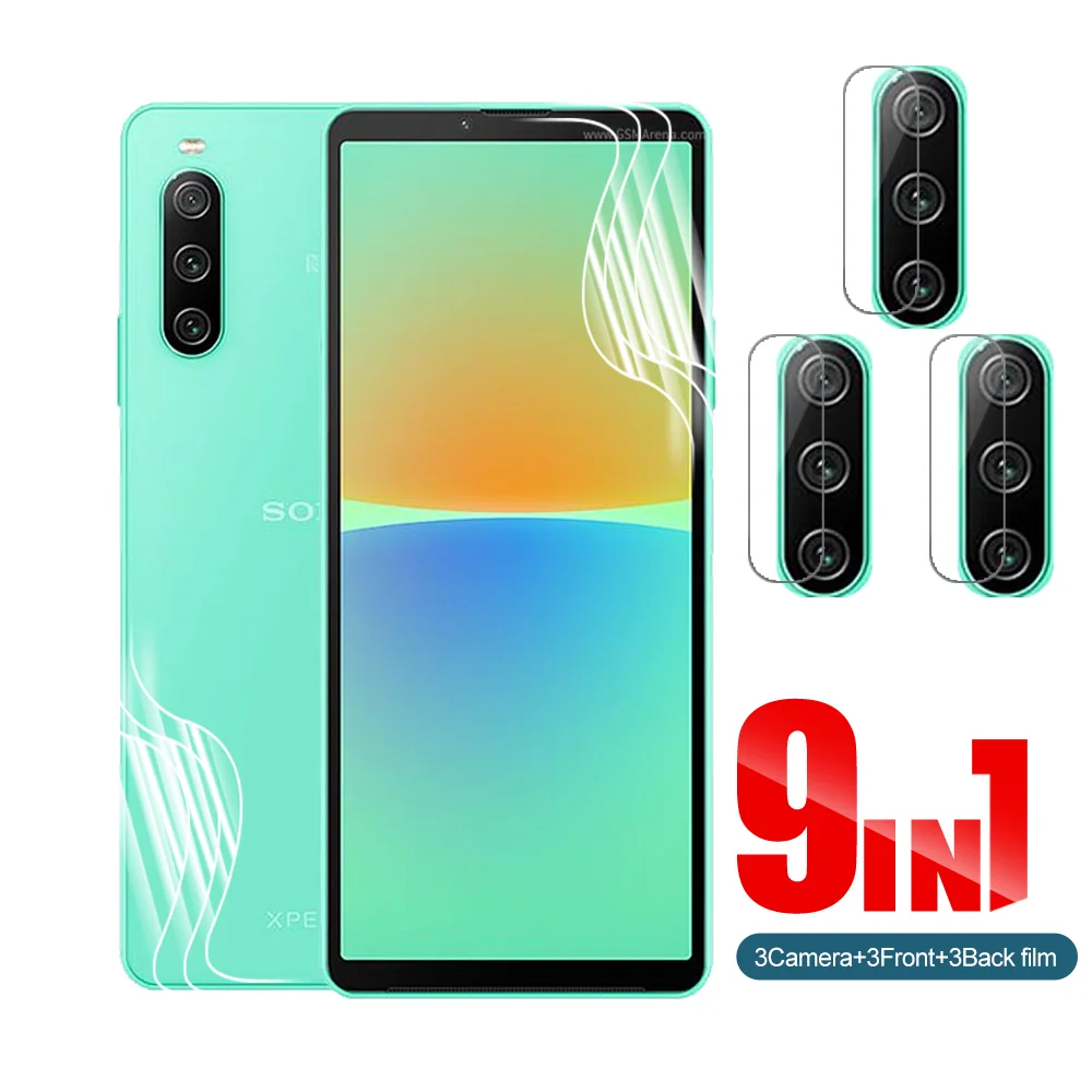 

Гидрогелевая защитная пленка 9 в 1 для объектива камеры Sony Xperia 10 1 IV 5 10 II III 1iii 10iii