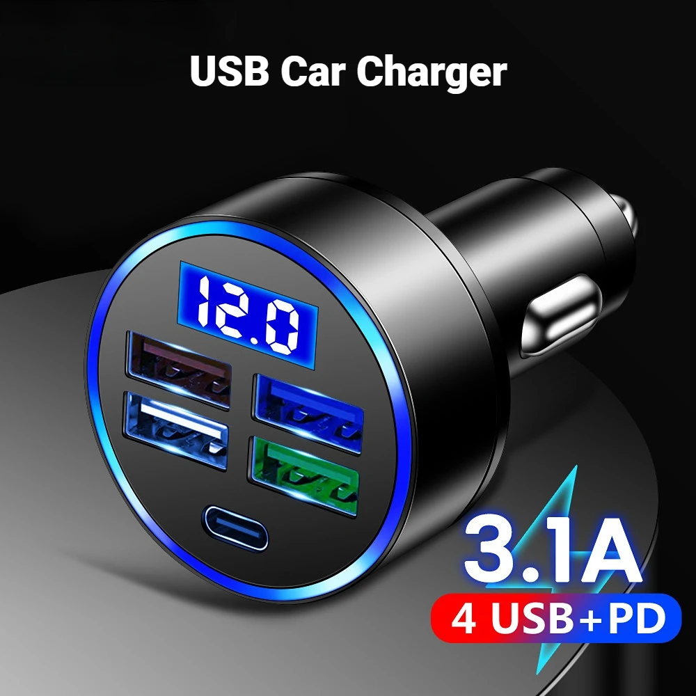 Автомобильное зарядное устройство для мобильного телефона быстрая зарядка