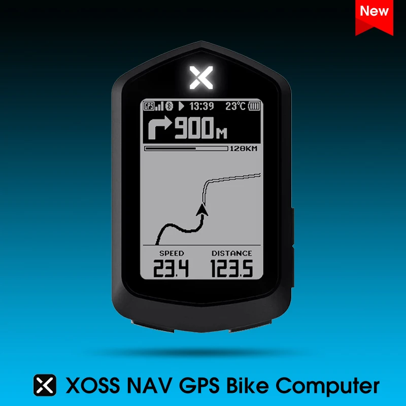 

XOSS NAV GPS Bike Computer Wireless Cycling Speedometer Map Navigation Waterproof Bluetooth ANT+ Cadence Speed 2.4'' HD Screen