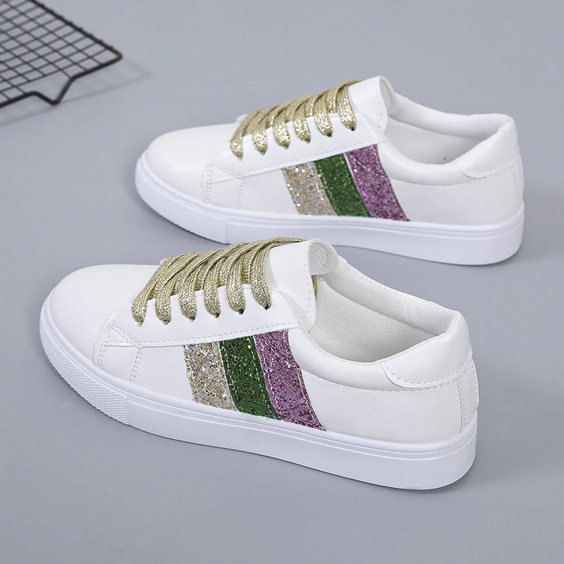 

Кеды женские из микрофибры, дышащие кроссовки для тенниса, маленькие белые, на плоской вулканизированной подошве, модные спортивные