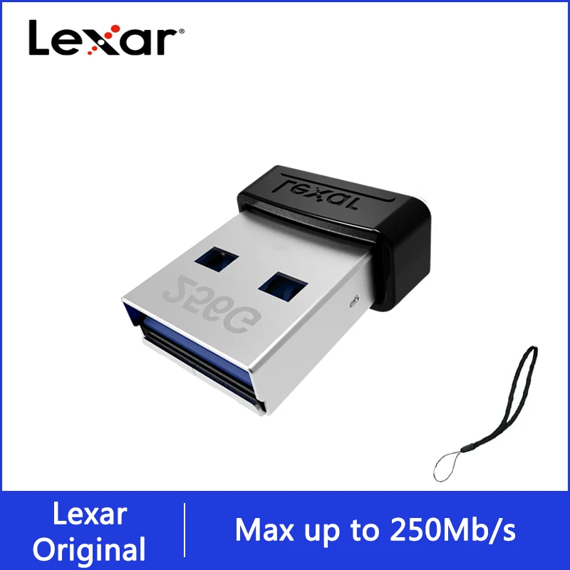 

Lexar S47 Super Mini 128GB 3.1 USB Flash Drive 64GB U Disk Pendrive Car 256GB Pen Drive Metal Office for Computer Phone