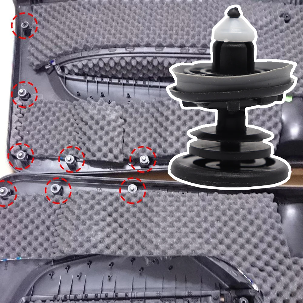 10 шт. для Audi A6 C7 VW Caddy 2K Touareg 7L 7P CR Transporter T5 T6 2004-2018 Sharan 7N 2010-2020, зажимы для обшивки карт дверной панели