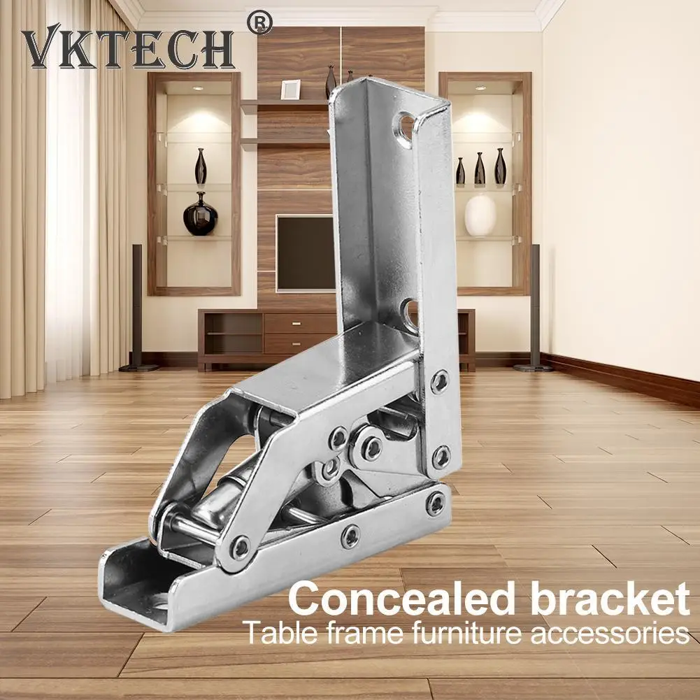 90 Degree Iron Folding Hinge Table Leg Brackets Foldable for Chair Extension Tables Self Locking Fold Feet Hinges |