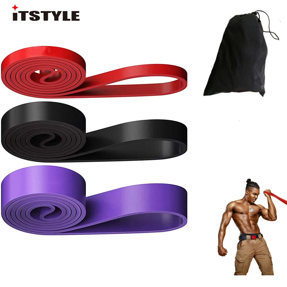 

Resistance Bands 41" Natural Latex 3 level Gym Expander Crossfit Power Lifting Pull Up Strengthen Muscles Strap Rope