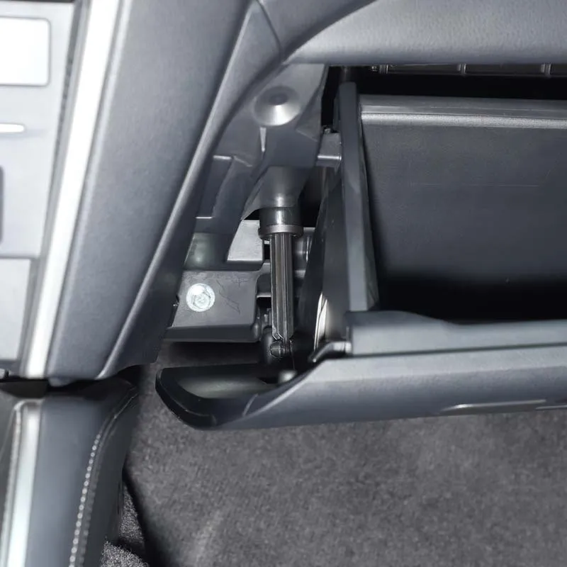 Фото Демпфер-буфер для перчаточного ящика автомобиля Mitsubishi Triton L200 2019-2023, черный, из АБС-пластика, аксессуар для интерьера, замена №5