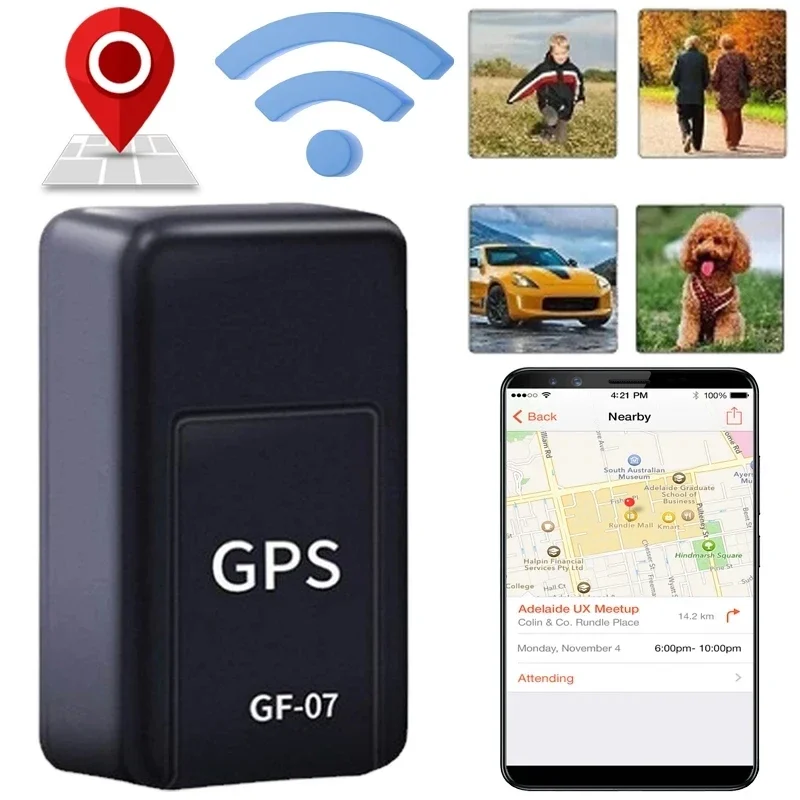 GPS-локатор GF-07 Точный и удобный компактный локатор для автомобилей простой в