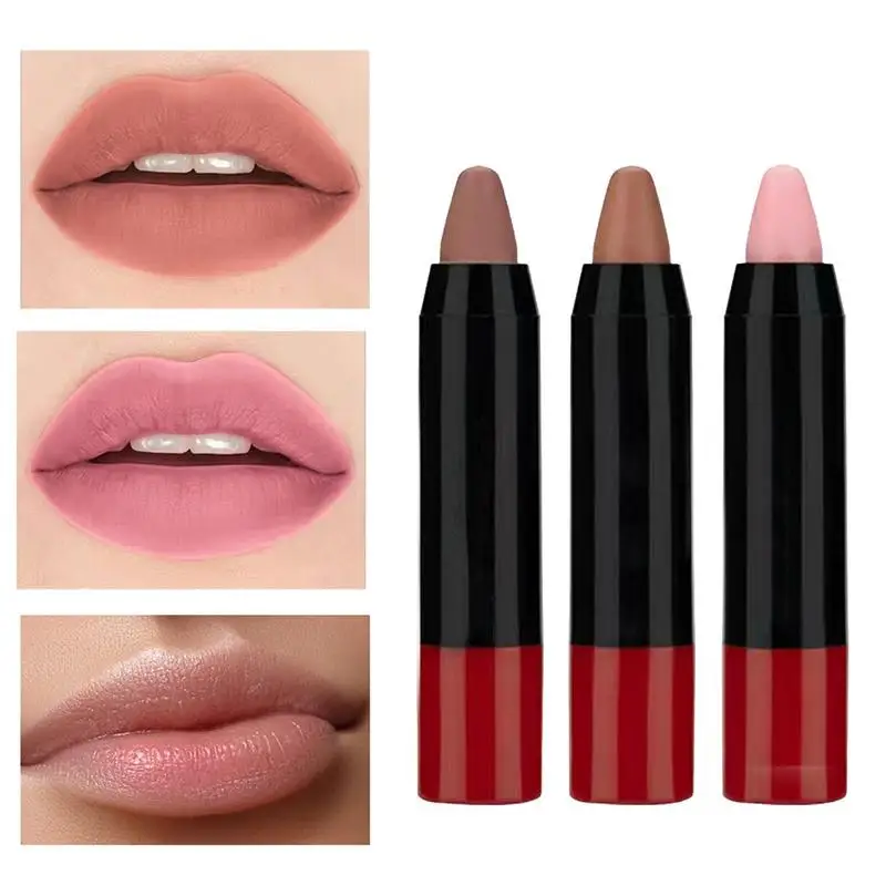 

Long-Lasting Lipstick Lipstick Sets for Women | Matte Lipstick Set Makeup Kit | Dark Red Stay-On Matte Lipsticks