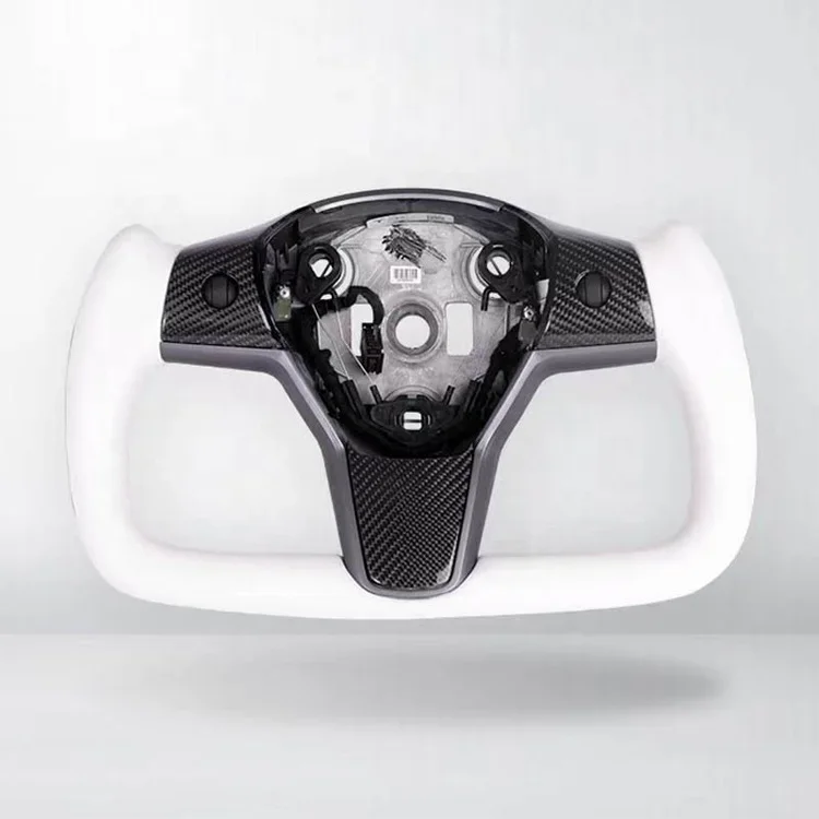 Creease Индивидуальное рулевое колесо из матовой и глянцевой кожи углеродного