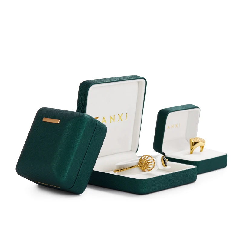 Oirlv Ring Boxes Gold Edge Arch Jewelry Box Green White Necklace Pendant Box Custom Women's Bracelet Box Jewelry Boxes For Gifts