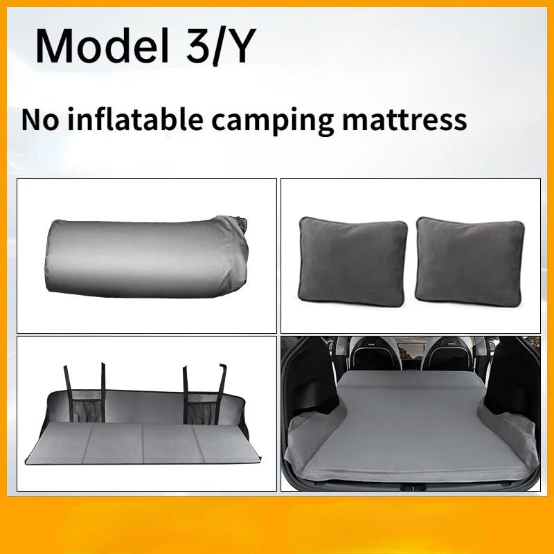 

Applicable To Tesla Mattress Free Inflatable model Y/3 Car Rear Sleeping Pad Car Inflatable Outdoor Camping Air Mattress