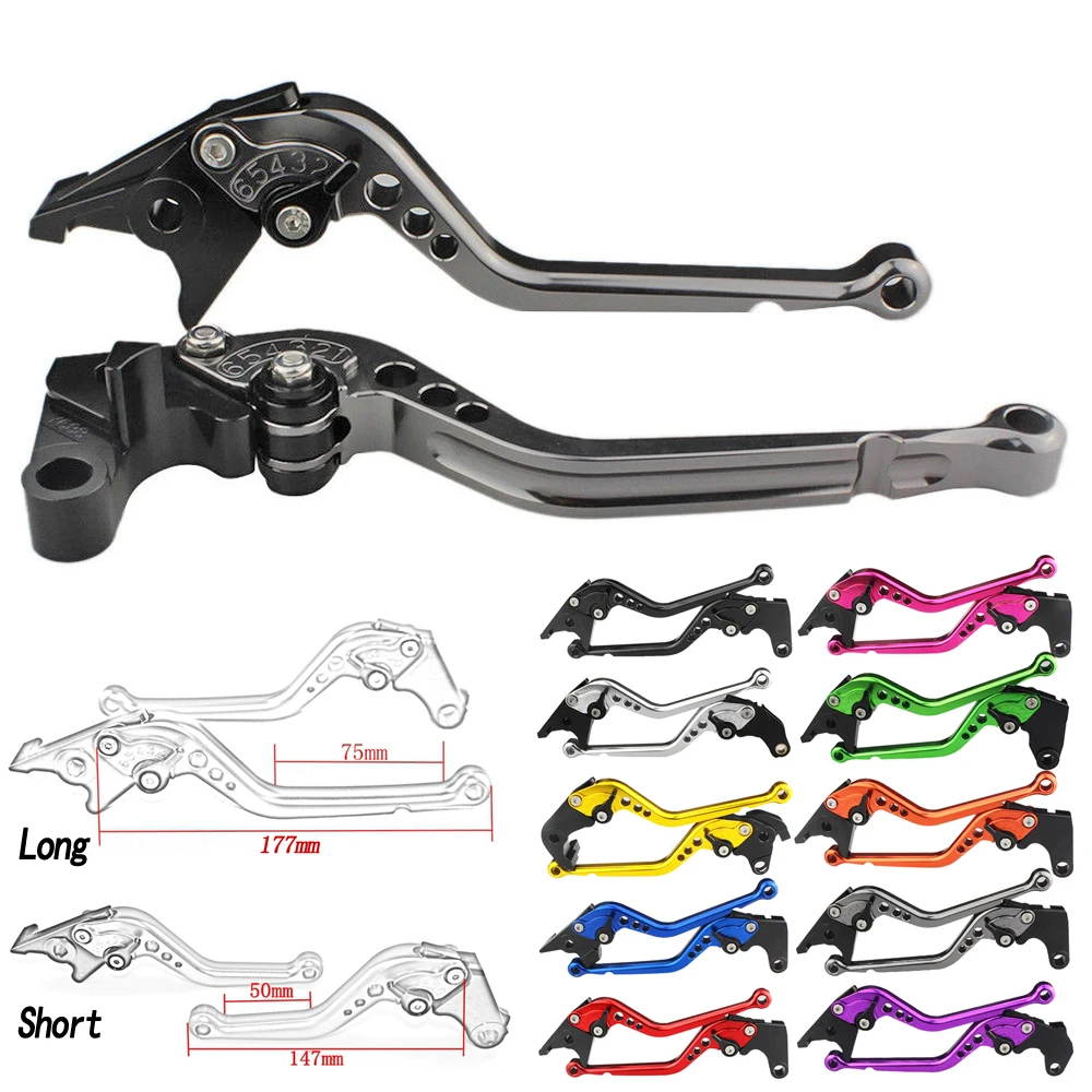 

Long & Short Motorcycle CNC Adjustable Brake Clutch Levers For Kawasaki NINJA 300R 2013 2014 2015 2016 Z300 2013-2014 Z 300 250R