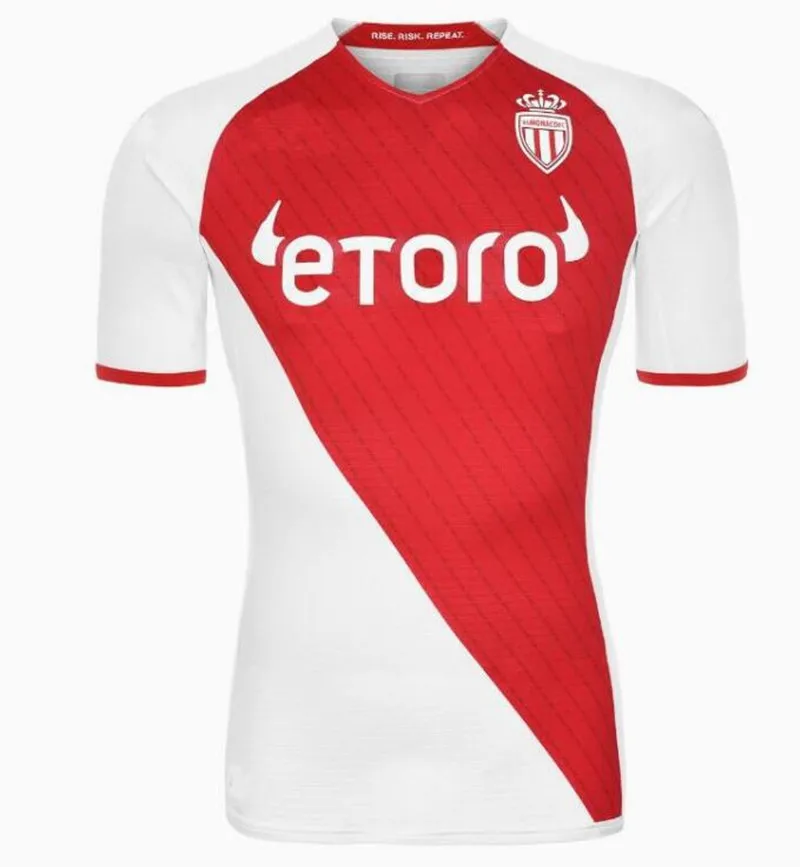 

22 23 AS Monaco home shirt BEN YEDDER Jersey 2022 Volland Boadu JEAN LUCAS B.BADIASHILE FABREAGS GOLOVIN maillot de footbal