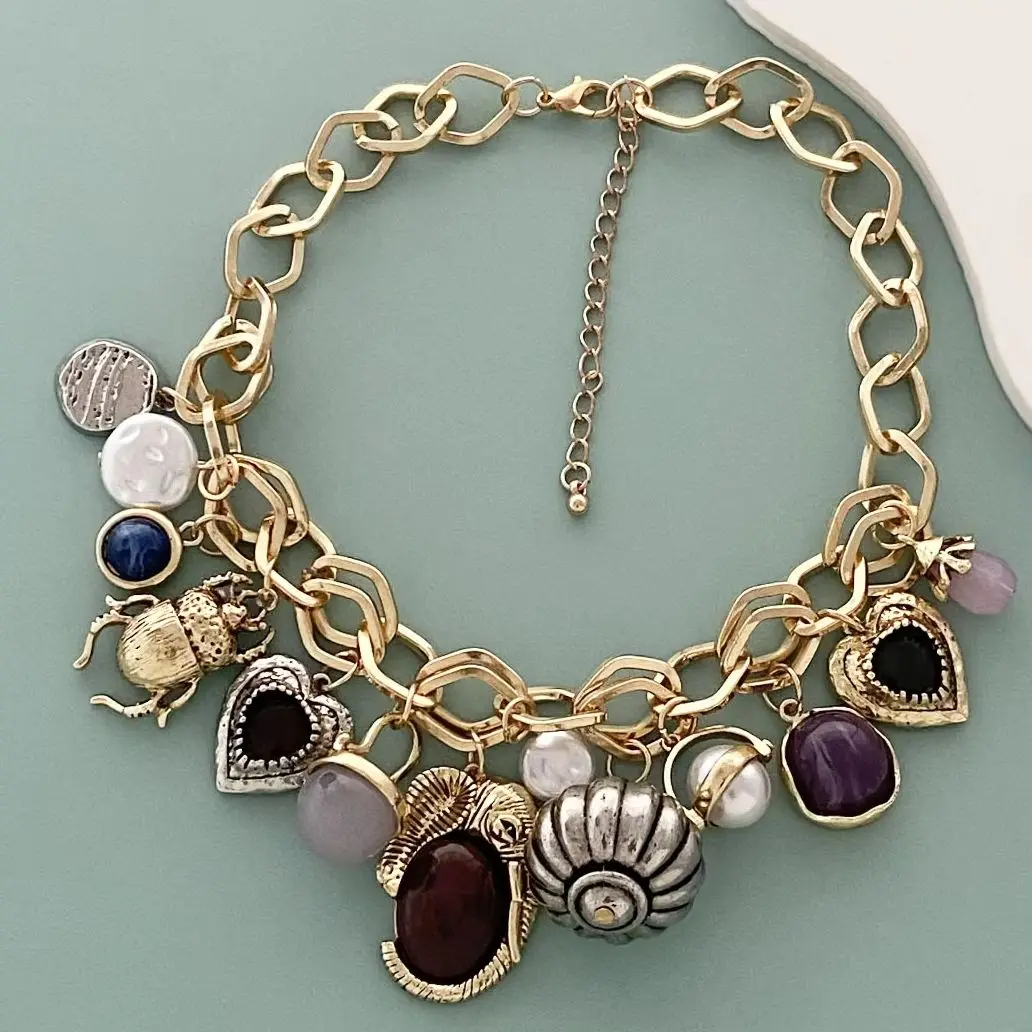 Zvoijio новое персонализированное ретро-модное ожерелье с несколькими подвесками