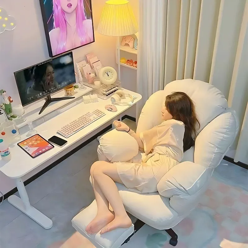 Компьютерное кресло Lazy bequemer und sitzender Heimcomputer-Sofastuhl verstellbarer Rosenostuhl Lounge-Sessel