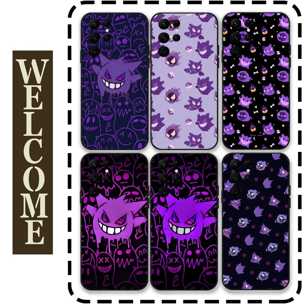 Чехол для телефона Gengar and Gastly Samsung Galaxy S24 Ultra S22 S23 S21 S20 5G защитный силиконовый чехол