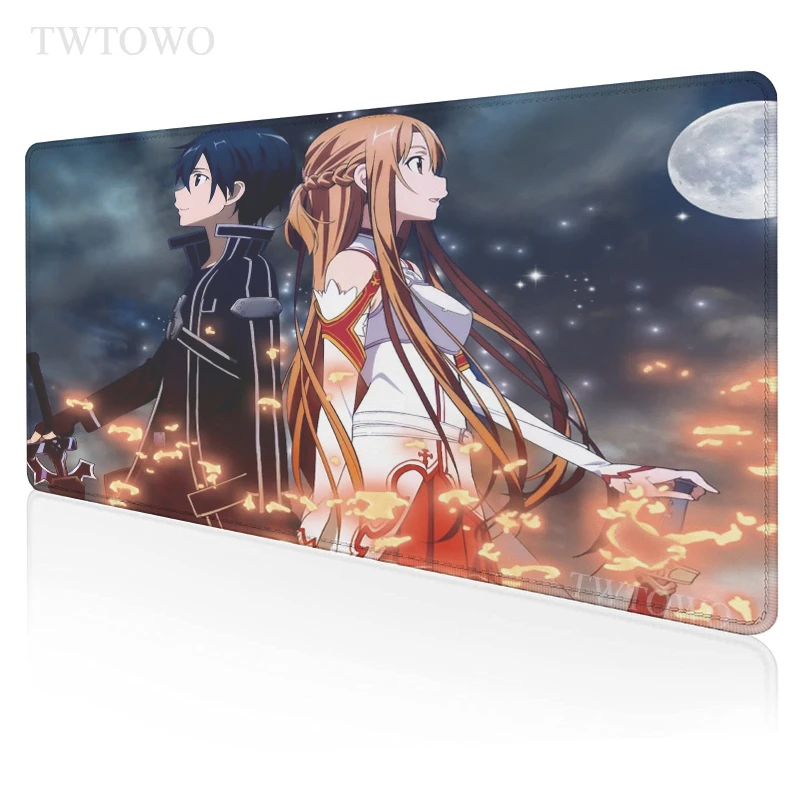 Sword Art Online Mouse Pad Gamer Large Custom Home Desk Mats keyboard pad Carpet Gamer Soft Natural Rubber Desktop Mouse Pad