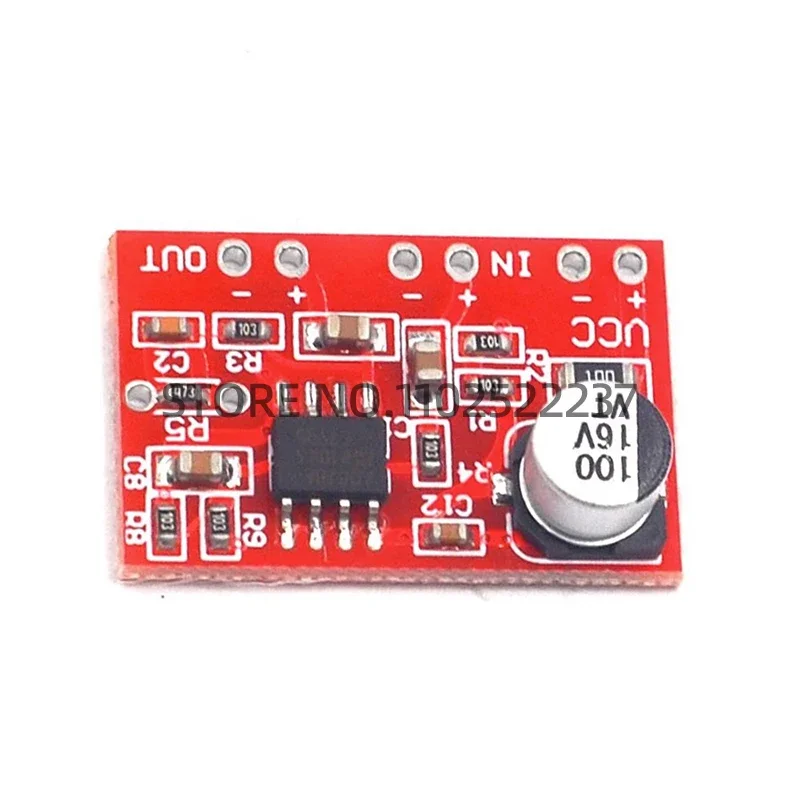 AD828 динамический микрофон стерео предусилитель модуль аудиоусилителя