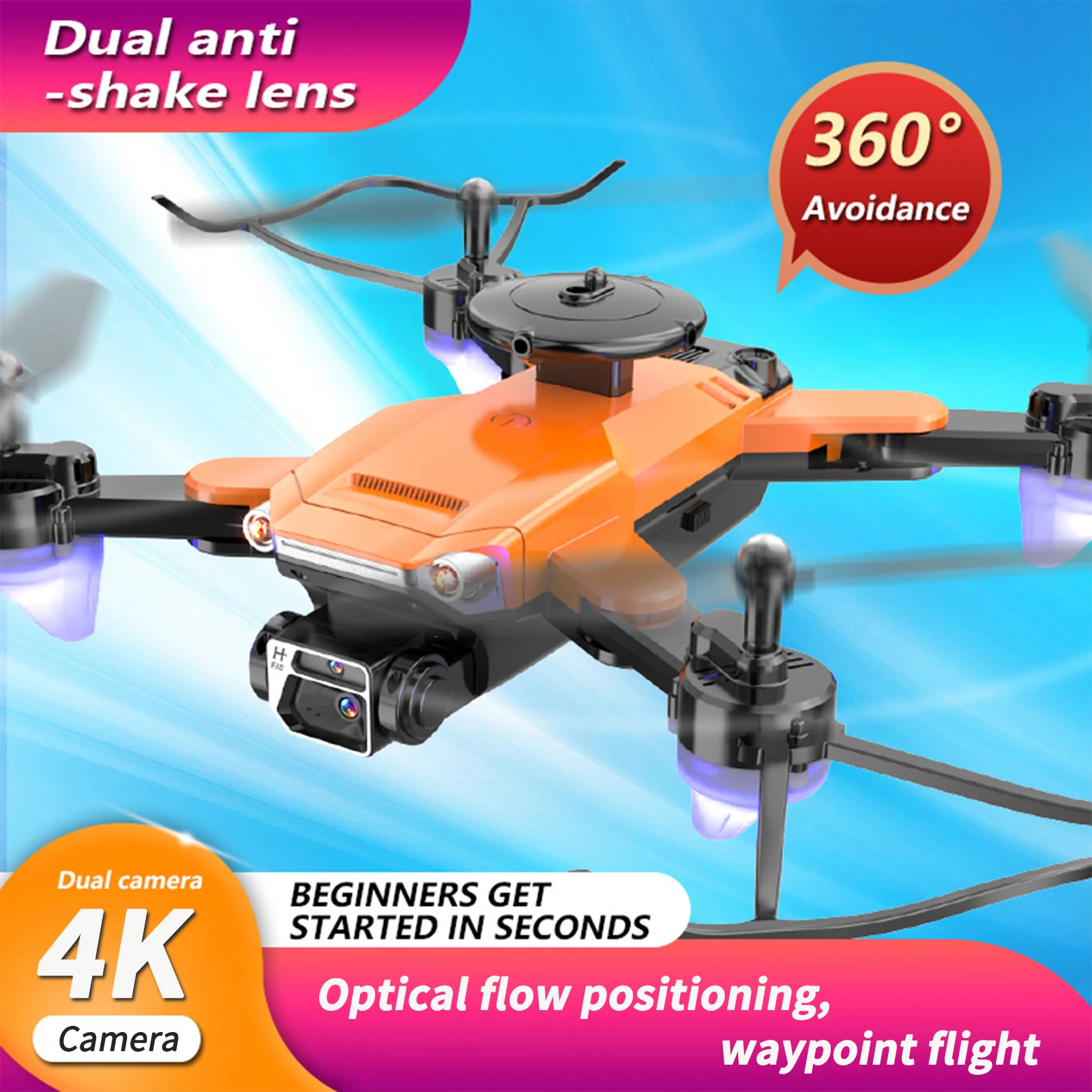 

2022 New Drone 4K Professional HD Dual Camera Obstacle Avoidance Dron FPV 5G WIFI Foldable Quadcopter RC Helicopter Toys