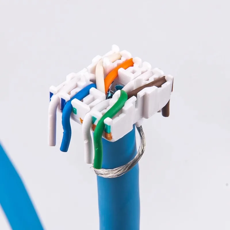 Linkwylan KJ39 RJ45 Cat6A тонкий разъем Keystone Jack Сетевой экранированный Соединитель с