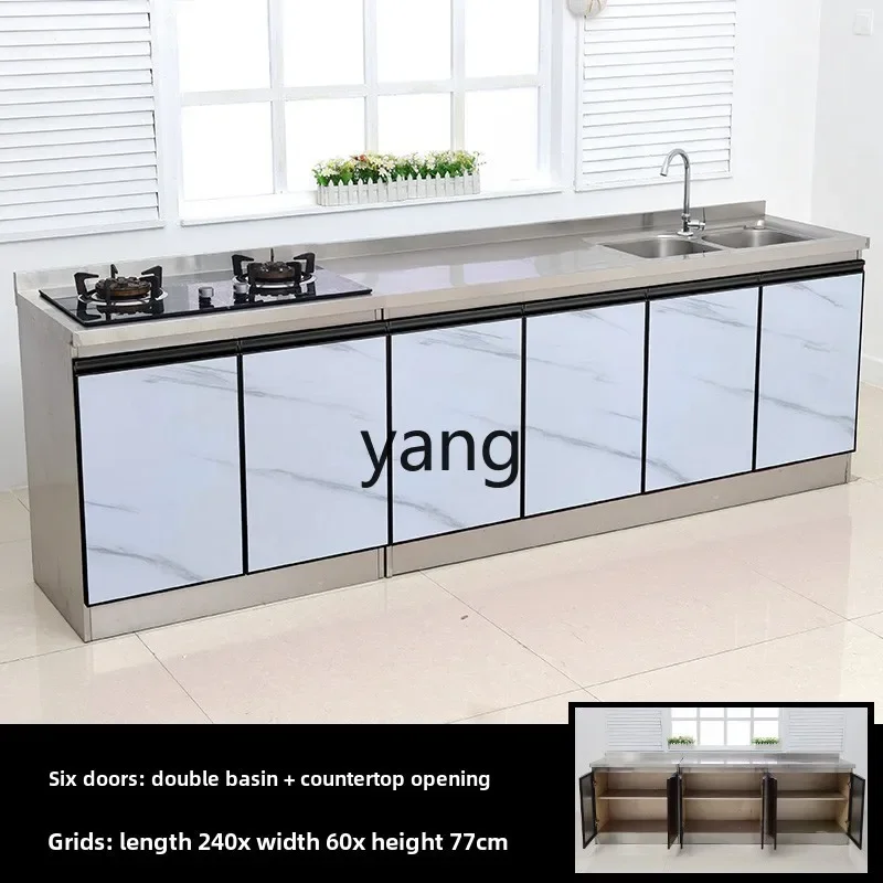 CX 60 широкий кухонный шкаф из нержавеющей стали простой бытовой для аренды