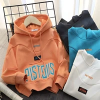 boys outdoor hooded sweater spring and autumn 2022 new medium and big children boyish look spring long sleeve casual top