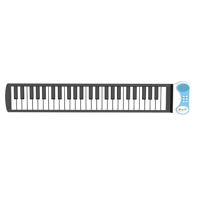 

Пианино рулонное с 49 клавишами, гибкая образовательная электронная цифровая музыкальная клавиатура для детей, начинающих и взрослых