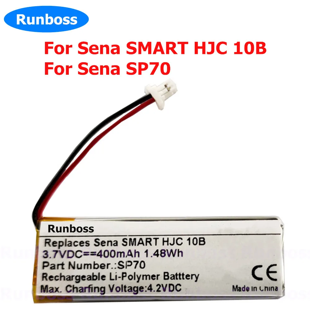 Сменный аккумулятор для наушников Sena SMART HJC 10B SP70 3 7 в 400 мАч
