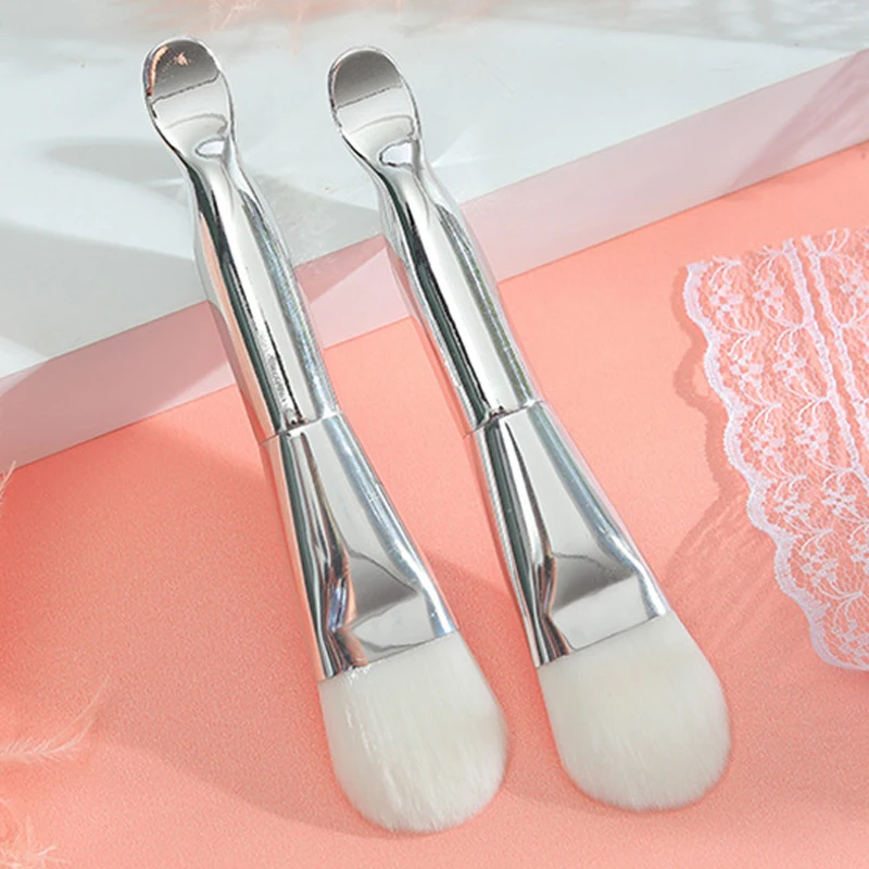 

1pcs Metal Handle Facial Mask Mud Brush Professional Foundation Face Contour Brushes Skin Care Portable Cosemtic Beauty Tools